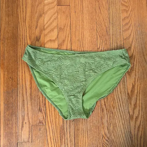 ANDIE Swim Bikini Bottom Swimsuit Popcorn Floral Gecko Green size XL NWT