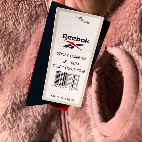 Reebok  Plush Fleece Hooded Jacket Dusty Rose M