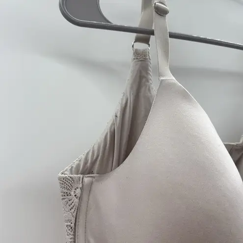 Aerie Cream Floral Lace Back Bra Women’s Size 38DDD Full Coverage Soft