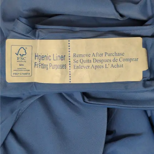 ANDIE The Santorini Horizon Blue One Piece Keyhole Cutout Adjustable Size M New - Image 7