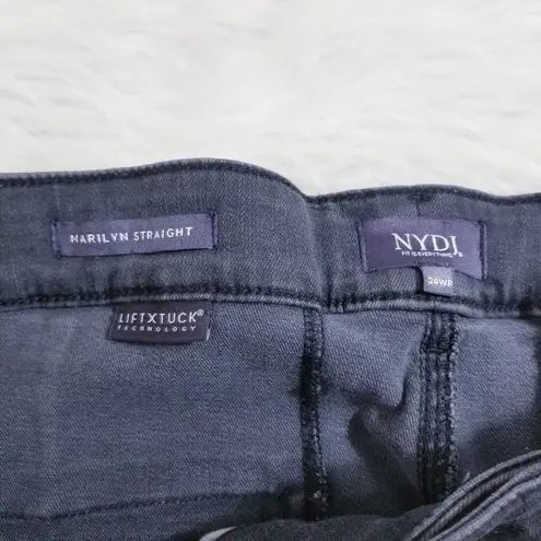 NYDJ Lift Tuck Marilyn Straight High Rise Tie Belt