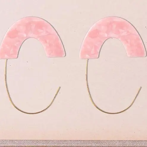 ✨ Threader Drop Earrings✨ Pink