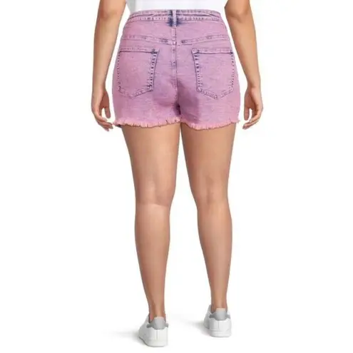 Madden NYC Shorts Size 5 Acid Wash Pink Cut Off Frayed Hem