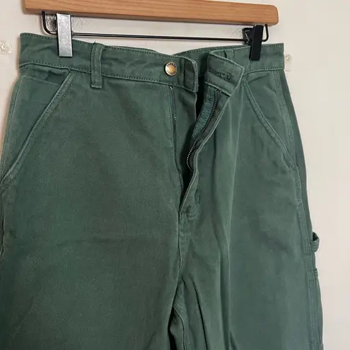 Thrills - Carpenter Full Length Pant Mallard Green Straight Leg Utility 90s
