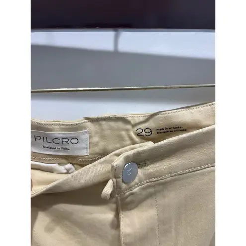 Pilcro Anthropologie Tan High Waisted Shorts Sz 29