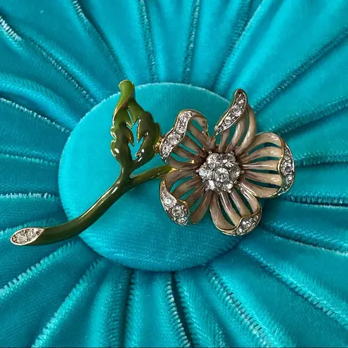 The Nolan Miller Glamour Collection Flower Pin set Green