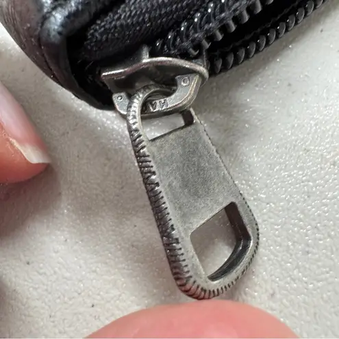 The Sak  Black Leather Crossbody Mini Bag Handbag Purse Organizer Adjustable