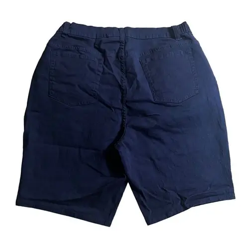 Denim & Company D& Co. navy blue Bermuda shorts size 1X