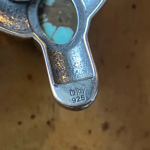 Natural Blue Moon Turquoise Cactus Earrings Silver