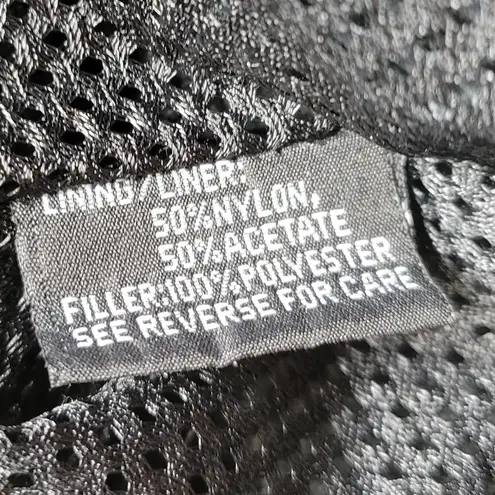 Womens Leather Motorcycle Jacket 3XL Black Vented Gusset Zip Up Biker Riding Size undefined