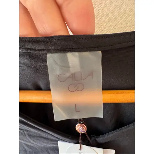 NWT Calia Ruched Rash Guard In Black Size Large