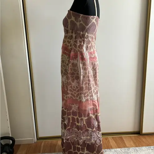 Lapis Vintage Multicolor Bohemian Maxi stretchy Tube Top Dress One Size