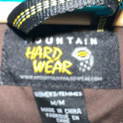 Mountain Hardwear Brown Turquoise Ski Snow Women's Jacket Coat Insulated Medium