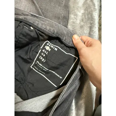 Universal Standard NWT Size 38 VINTAGE LOGAN HIGH RISE 32" DISTRESSED GREY