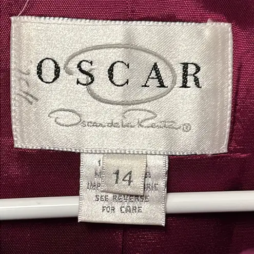 Oscar de la Renta *flawed* Fuchsia Blazer Size 14