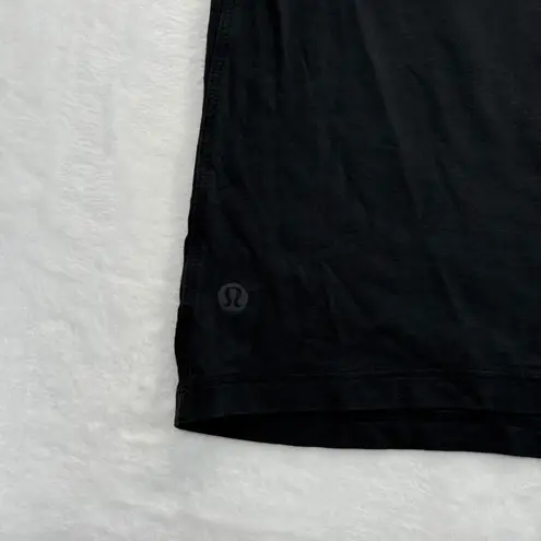 Lululemon Black Relaxed Fit Sleeveless Tank Top Athletic Workout Shirt Size XL