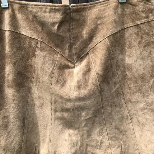 June Brown Genuine Suede Skirt 10