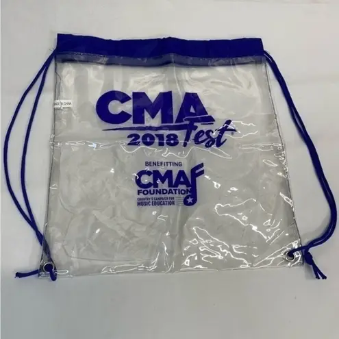 None CMA Fest Clear Backpack Tote Bag plastic vinyl