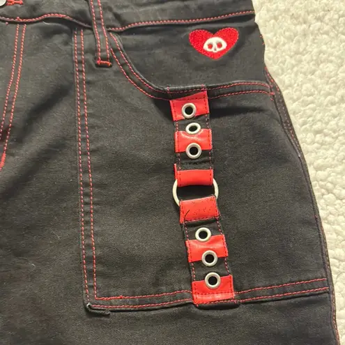 Skelanimals Black Flare Wide Leg Jeans Size undefined