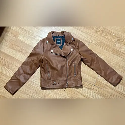 Me Jane faux Brown Leather Jacket. Womens medium
