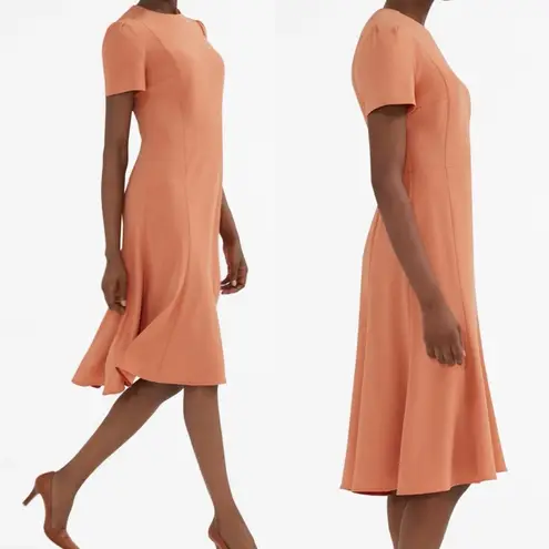 MM.LaFleur The Inez Dress Terracotta Tailored Flare Skirt Office Career