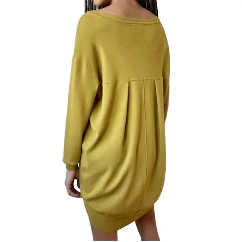 Anthropologie  Saturday Sunday Freya Tunic Sweater Dress in Mustard W1580 Sz XS