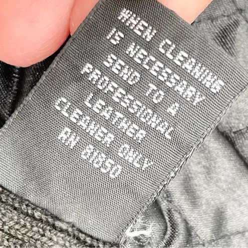 Vintage Brandon Thomas Genuine Black Leather Motorcycle Vest Women's Size Small