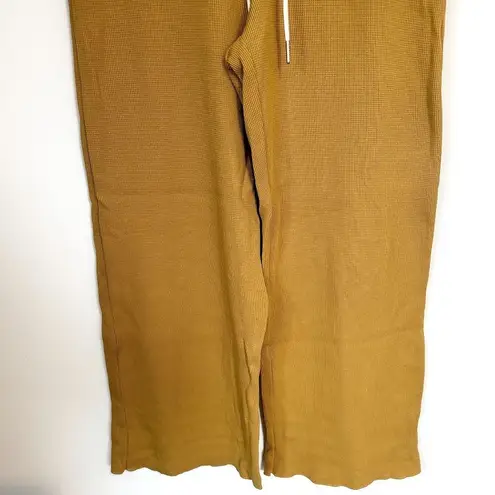 Mate the Label NWT RARE Yellow Organic Thermal Wide Leg Pant - S