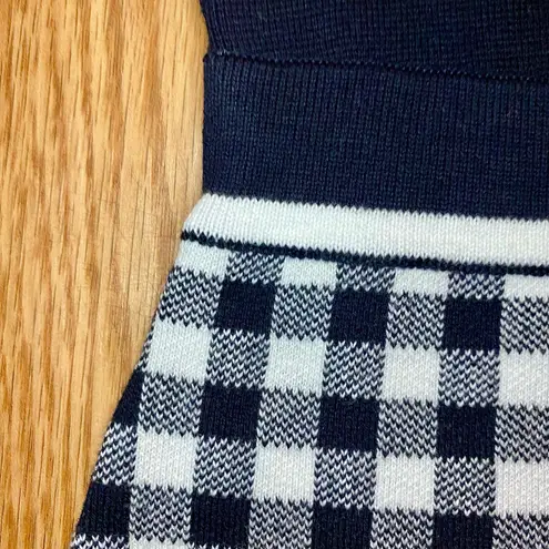 Hobbs London Saffi Knitted Dress Navy Ivory Womens 6