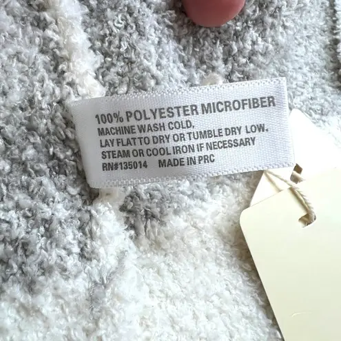 Comfyluxe Leopard Print Luxury Soft Robe Cream Ivory Gray One Size NWT