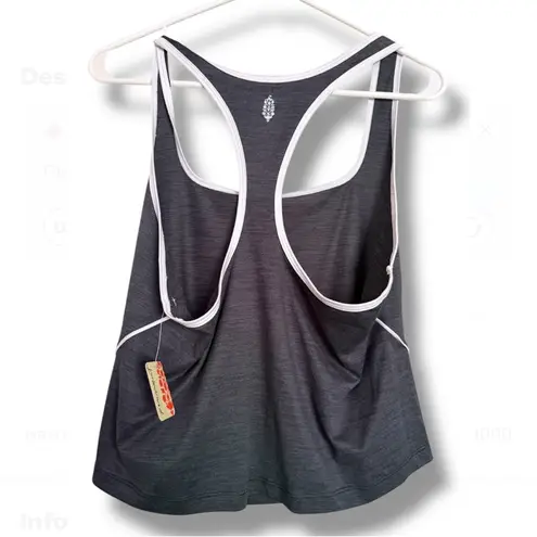 Free People Movement NWT - Run Fast Racerback Activewear Sporty Black Tank Top