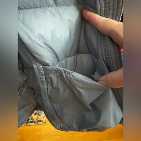 Charter Club Women's Packable Hooded Puffer Coat Blue Plus Size XXL