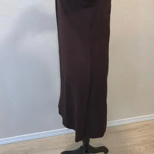 Alfani brown silk blend long sleeve knee length button down cardigan sweater