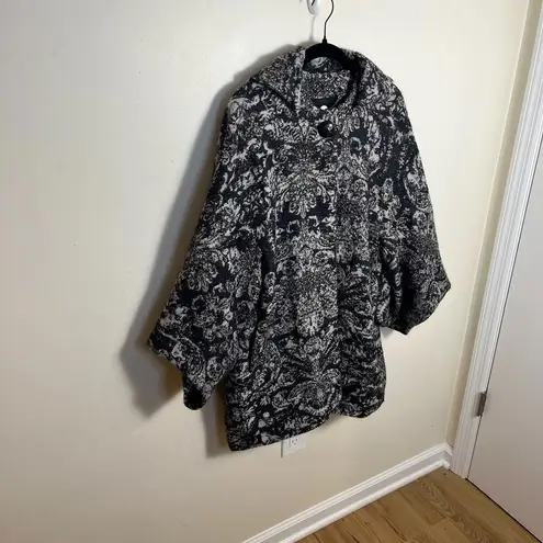 Stella McCartney Kimono Cape Coat Gray Wool Cashmere Size 2 Rare - Image 5