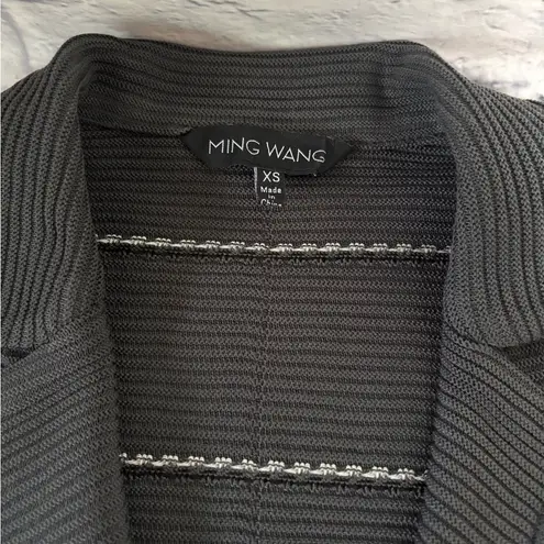 Ming Wang Womens Gray Black 2 Pc Jacket & Tank Top S, XS Business Career
