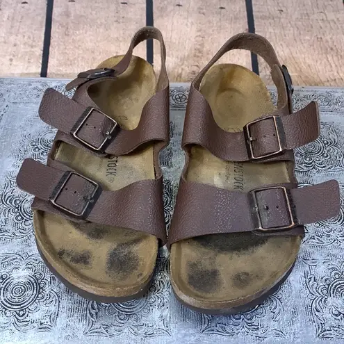 Birkenstock  Brown Leather Strappy Sandals Size L8/M6