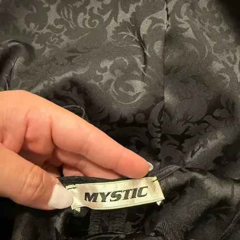 Mystic Black Fit and Flare Mini Dress