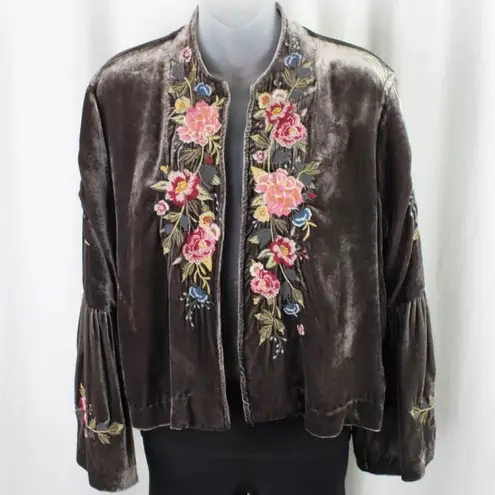 Johnny Was Britton heavily embroidered velvet jacket NWT RARE (oversized)