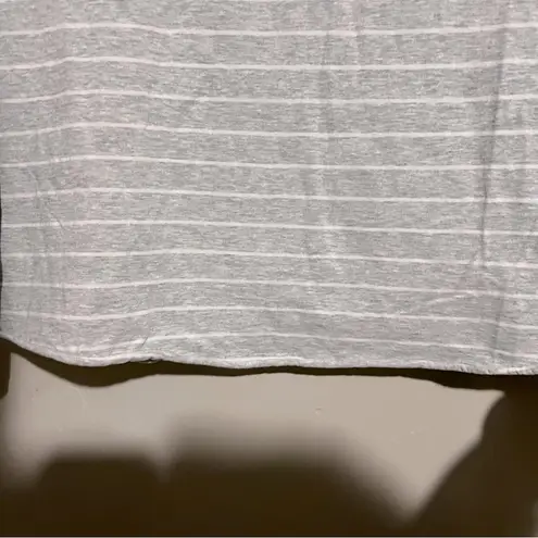 Frank & Eileen The Lab Continuous Long Sleeve Melange Gray White Raw Hem Top