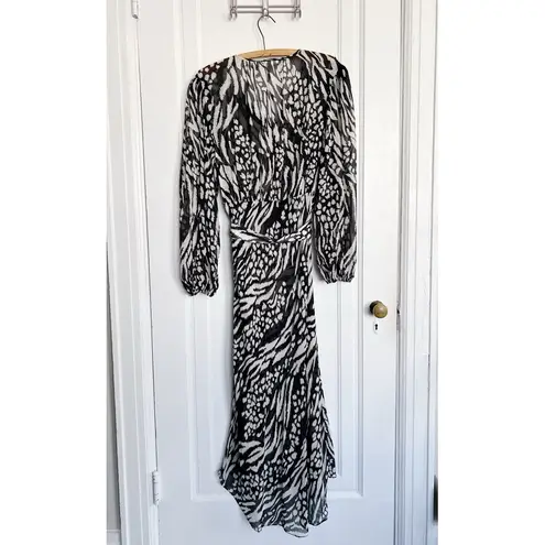 Veronica Beard • Mavis Animal-print Silk-chiffon Midi Dress blouson high low