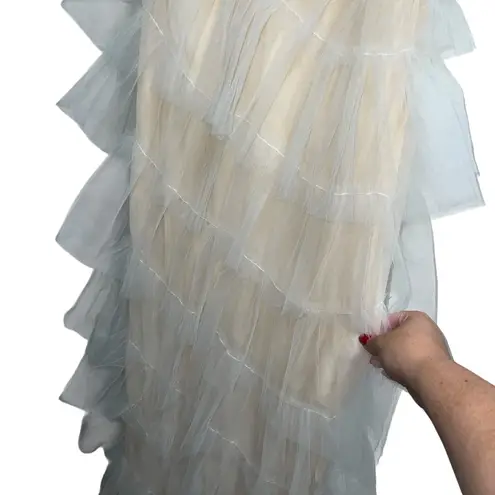 The Bar Henri Tiered Gown Blanc