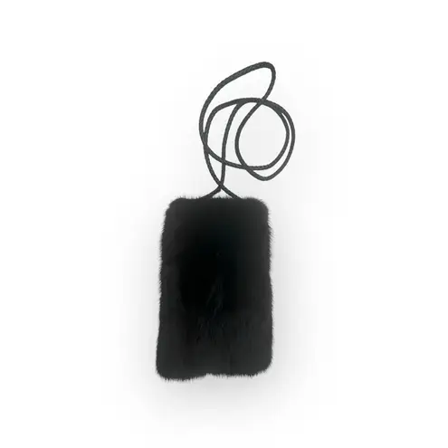 new The Cashmere Project ✽ Dyed Mink Braided Strap Crossbody Mini Bag ✽ Black ✽ - Image 4