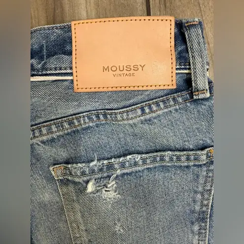 New! Moussy Vintage Humphreys High Waisted Tapered Jeans Size 24 $370 Blue