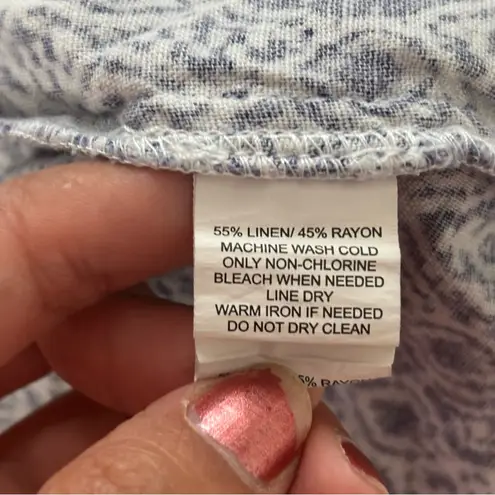 Briggs New York High Waist White and Blue Shorts