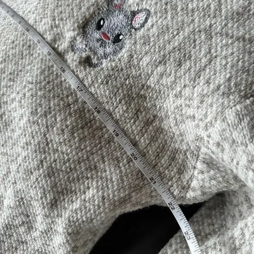 Plush Chenille Half Turtleneck Sweater Gray Size undefined