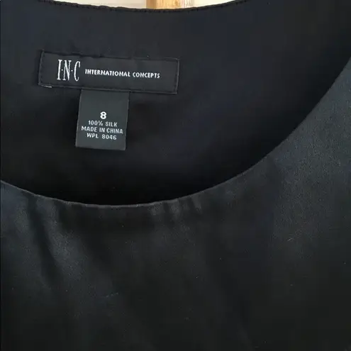 Ling sleeve silk blouse Black Size 8