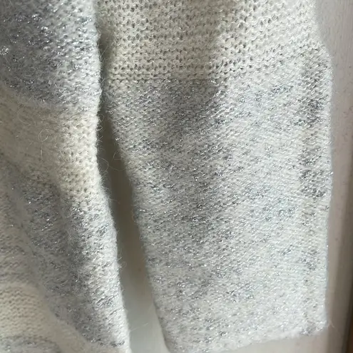 Something Navy Metallic Stripe Sweater Dress