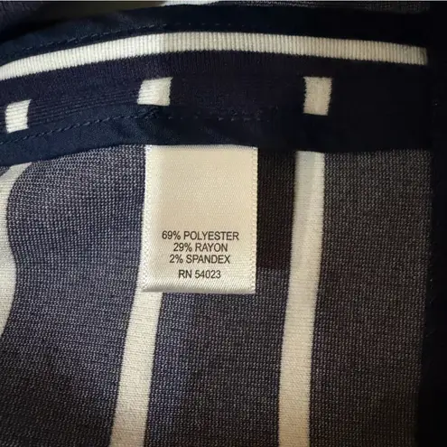 Banana Republic Navy and White Striped Dress Size 4