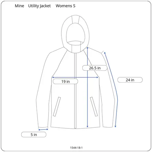 Mine Utility Jacket Womens S Army Green Full Zip Hooded Cinch Waist Military