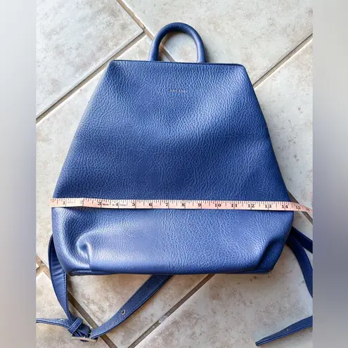 Matt & Nat Blue Vegan Leather Backpack Pebbled leather
